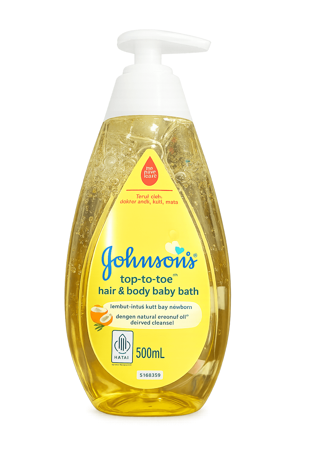 Johnson’s Top-to-Toe Hair & Body Baby Bath 500ml