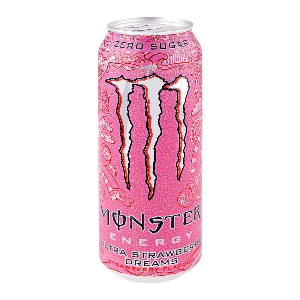 Monster Ultra Strawberry Dreams Zero Sugar Energy Drink, 500ml