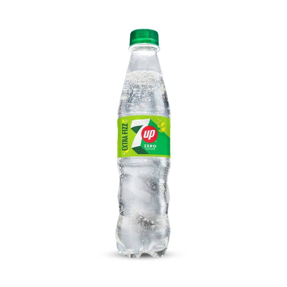 7UP Zero Sugar Soft Drink Pet Bottle, 345ml