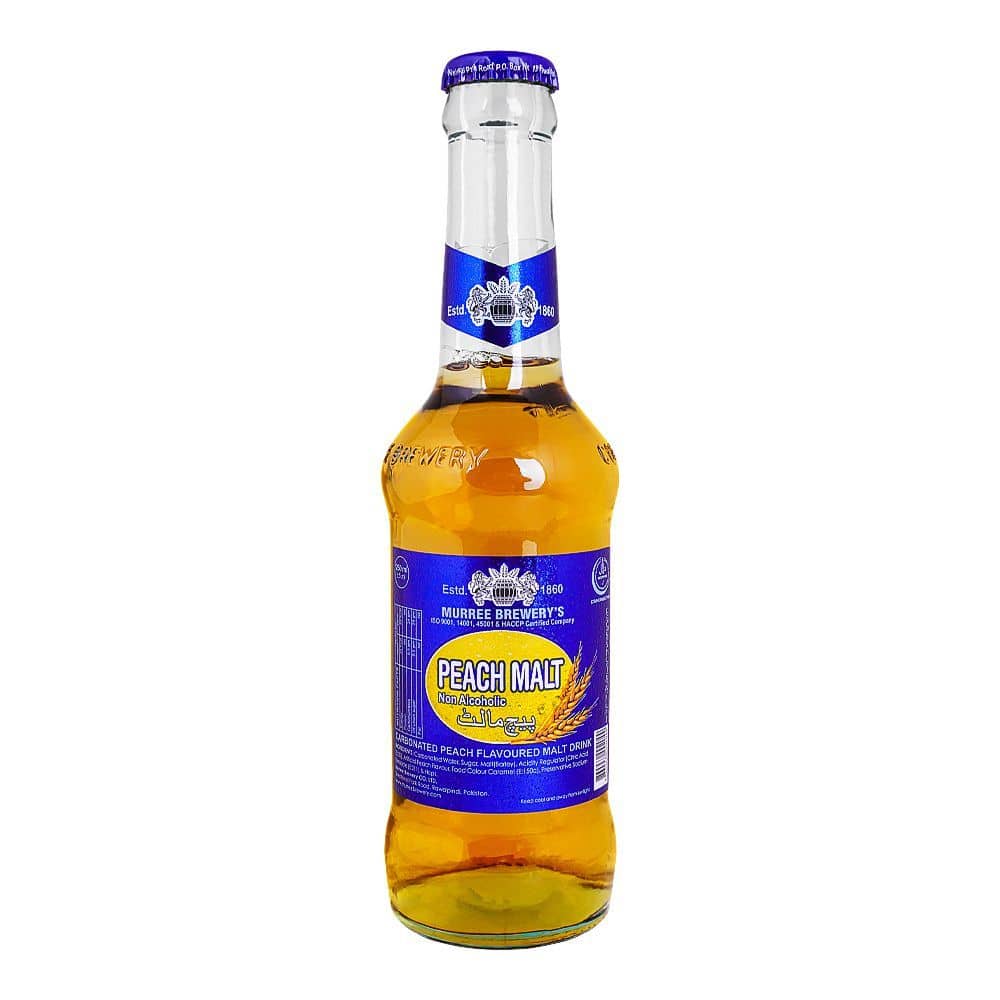 Muree Brewery`S Peach Malt 250ml Bottle